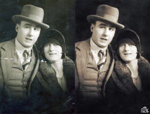 precious family photo restored