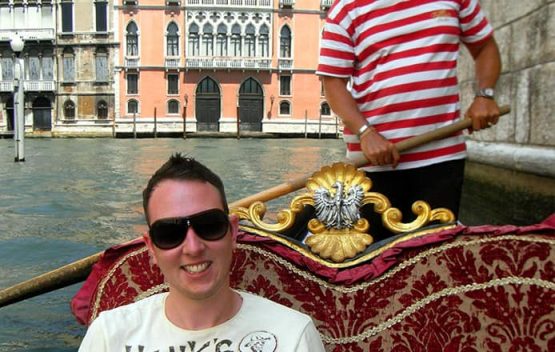 Gondola ride in Venice
