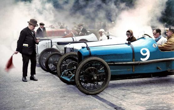 1923 Whitsun Meeting - Brooklands - Colourised