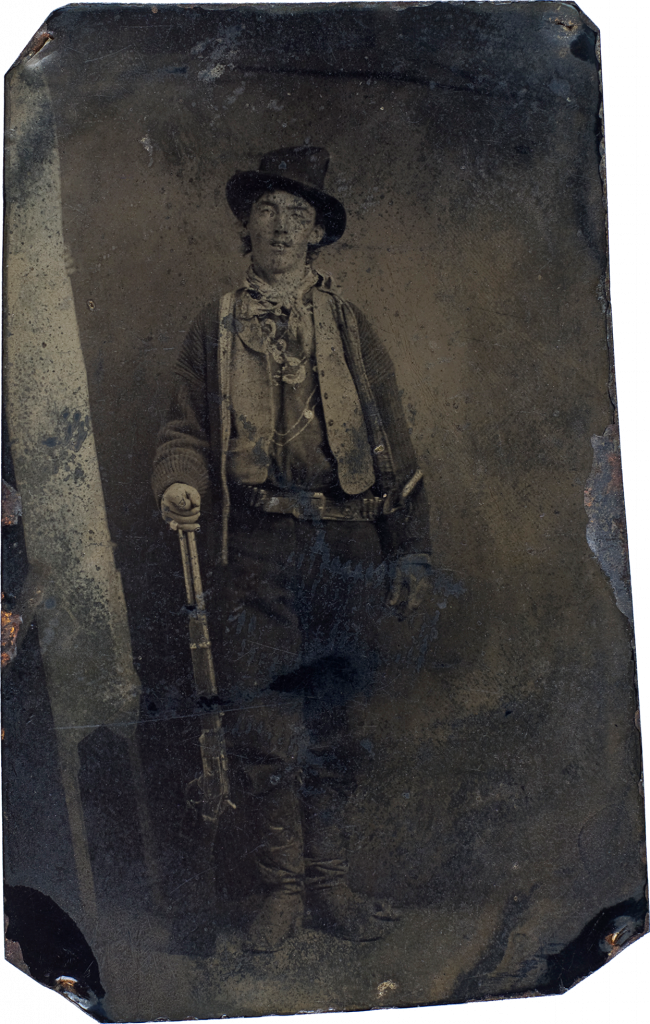 This original tintype is the only surviving authenticated portrait of Billy the Kid.